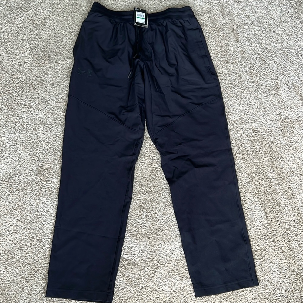 Black Under Armour Elite Straight Leg Pant size L Large NWT